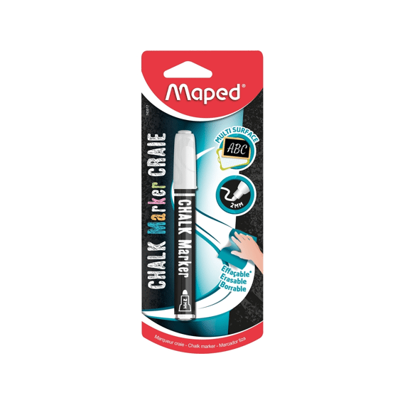 Krijtmarker Uitwisbaar Wit