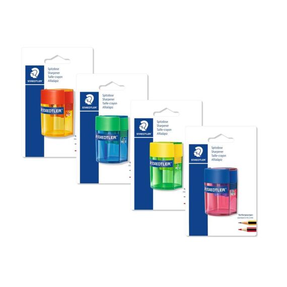 Staedtler Slijper Plastiek Potje Dubbel Superjumbo Assortiment Prijs Per Stuk