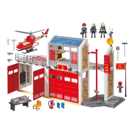 Playmobil 9462 Grote Brandweerkazerne Met Helicopter