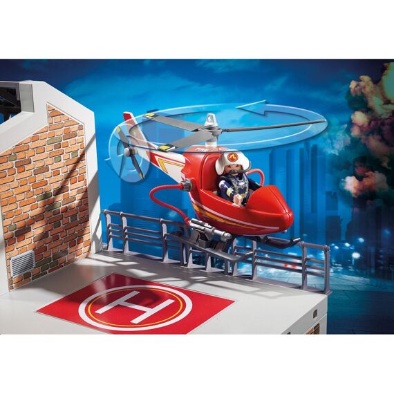 Playmobil 9462 Grote Brandweerkazerne Met Helicopter