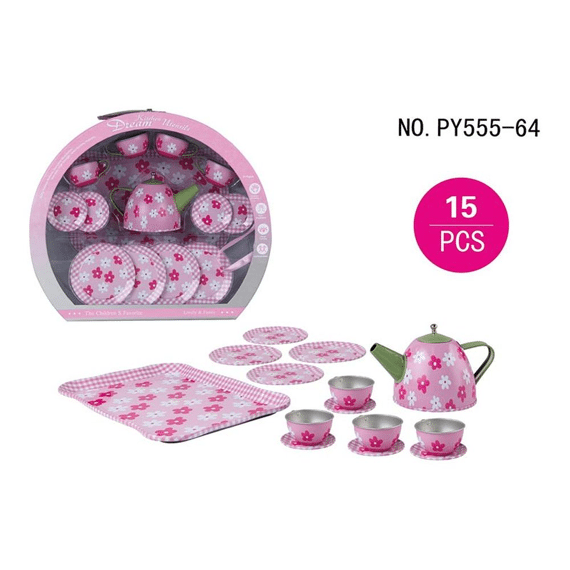 Tinnen Serviesset Set/15