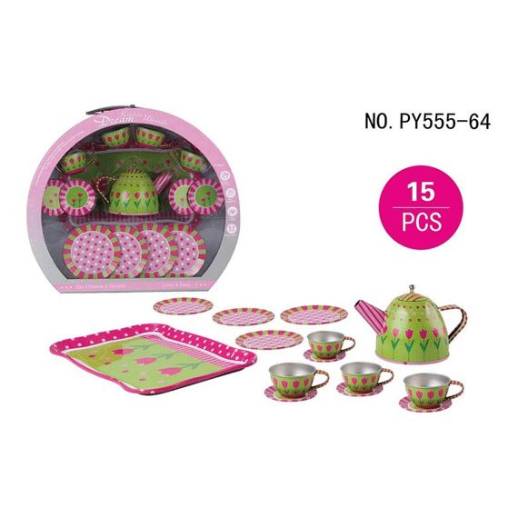 Tinnen Serviesset Set/15