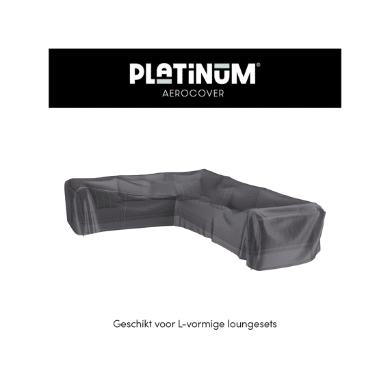 Platinum Aerocover Lounge Set Hoes L-Vorm 355X275X100Xh70 Links