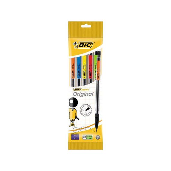 Bic Matic Original Vulpotlood 0.7Mm 5 Stuks