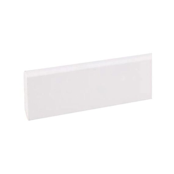 Muurplint Mdf Gegrond 45X9Mm Wit 244Cm