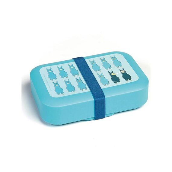 Dbp Amuse Brooddoos Medium Lama Blue 18X12X5 Cm