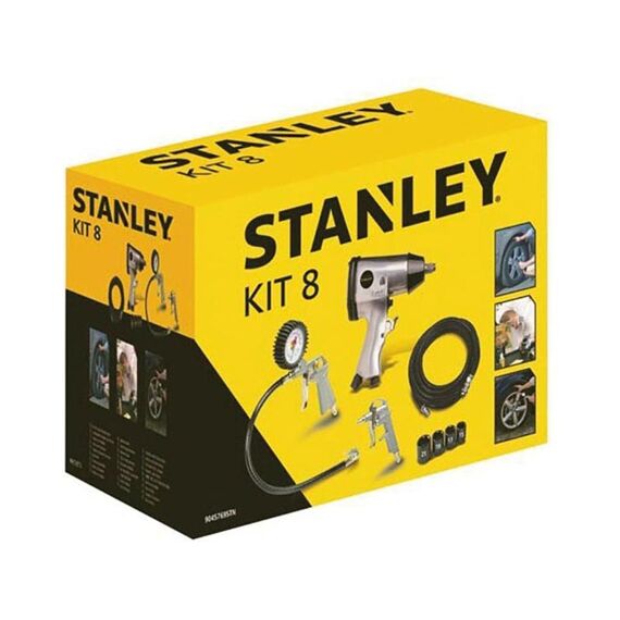 Stanley - Kit Met Pneumatische Accessoires - 8-Delig Eob