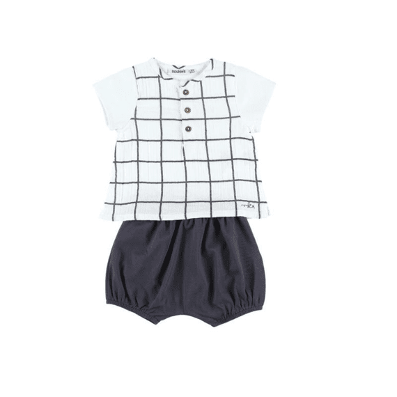 Noukies Z19 Cocon Set 2Pcs Crepe Carreaux 3M