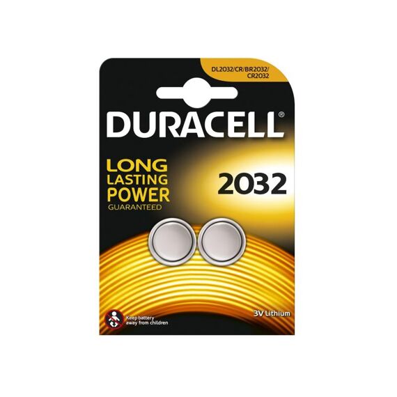 Duracell Dl2032 3V Lithium 2 St Op Bl