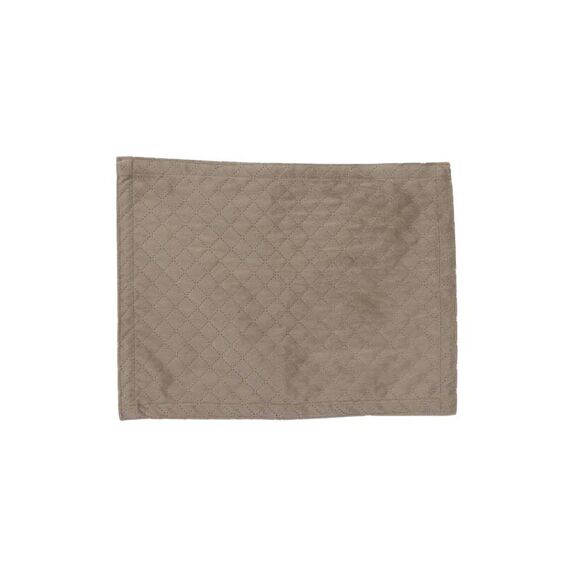 Placemat Pes Fluweel Quilt 40X30Cm Naturel Linnen