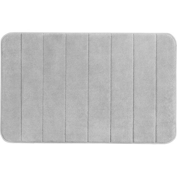 Wenko Badmat Memory Foam 50X80Cm Stripes Lightgrey