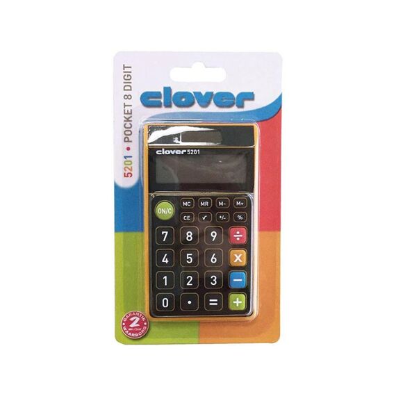 Clover 5201 Pocket Color 8 Digit