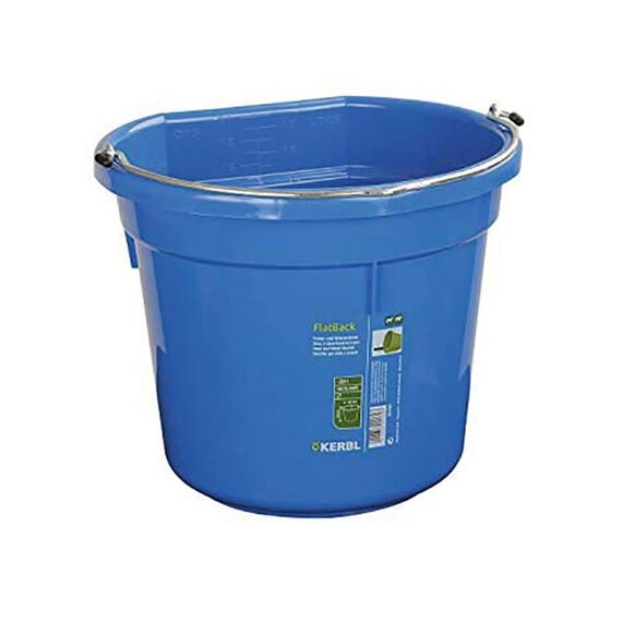 Voeder- En Wateremmer Flatback Ca. 20 L, Blauw