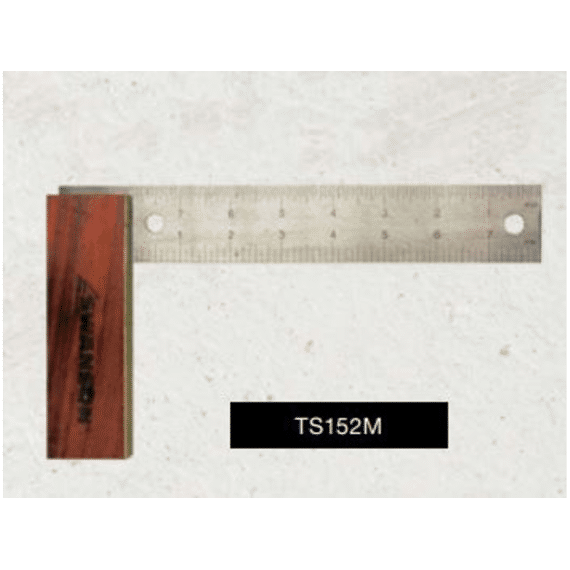 Winkelhaak Met Houten Handvat 20.32cm