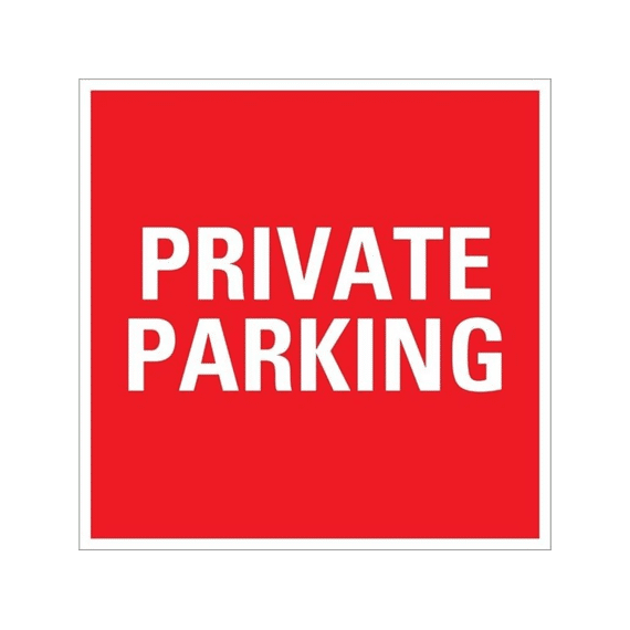 Pick Up Private Parking Bord 200x200mm