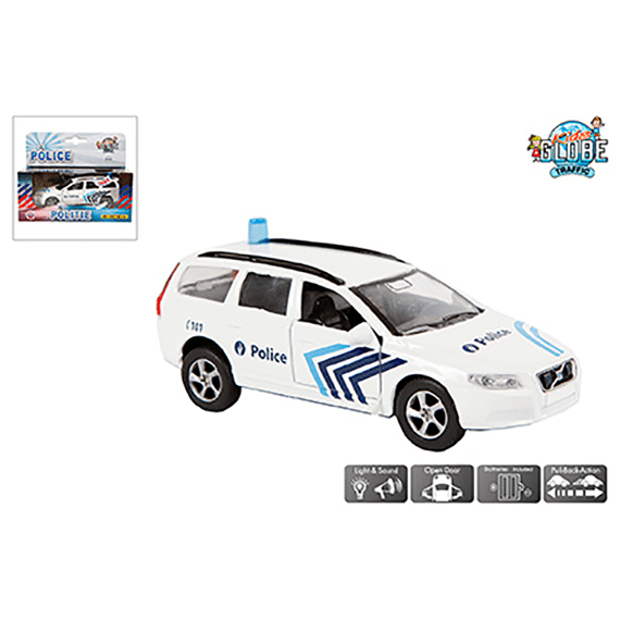Kids Globe Politie Volvo V70 Die Cast