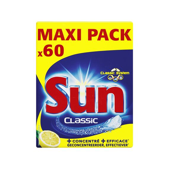 Sun Vaatwas Tabs Classic Lemon 60St