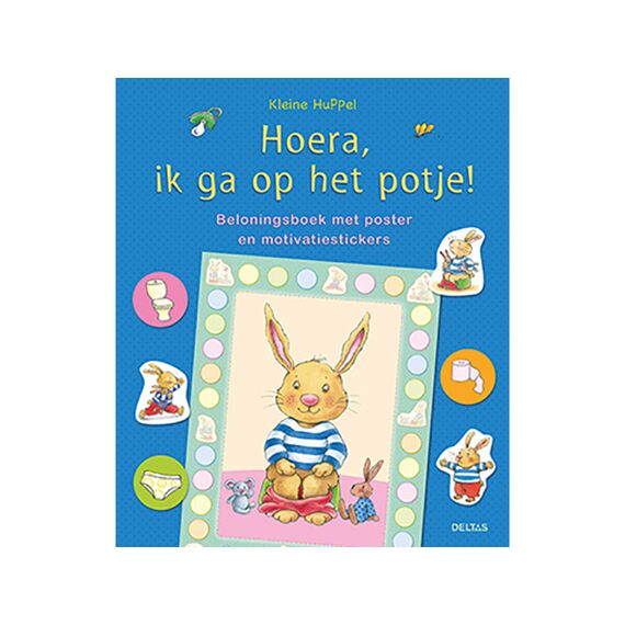 Kleine Huppel Hoera, Ik Ga Op Het Potje! (Poster + Motivatiestickers)