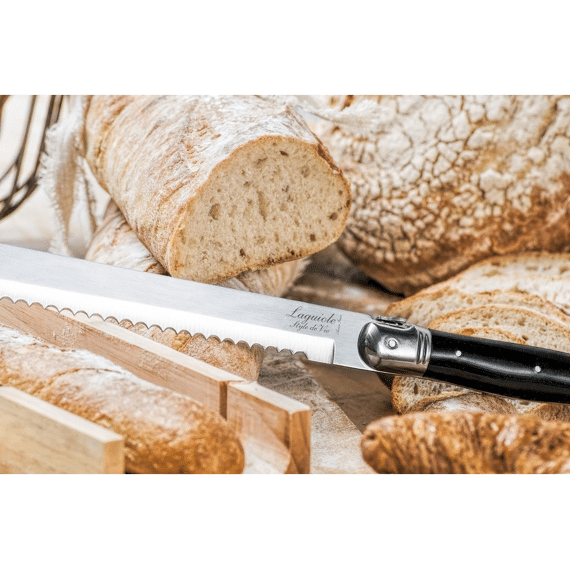 Laguiole Style De Vie Broodmes Zwart In Tray