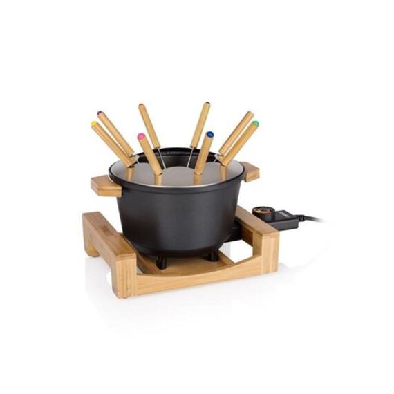 Princess Fondue Pure Black 1.5L Bamboo