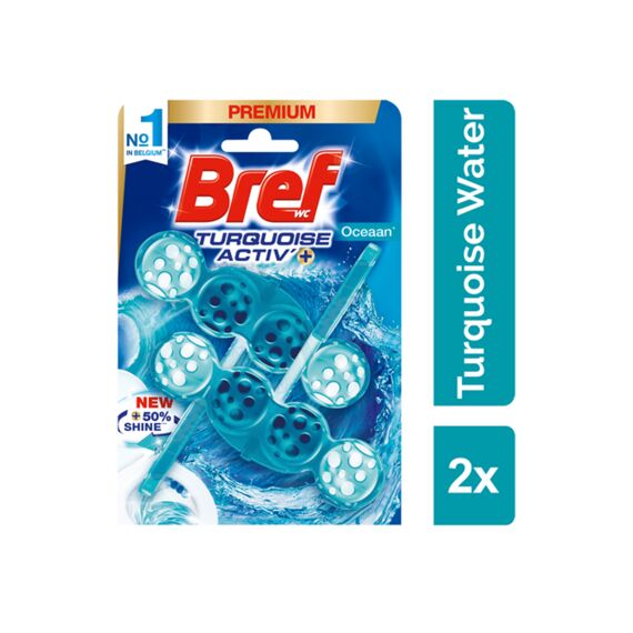 Bref Wc-Reiniger Blok Turquoise Activ Ocean 2X50 Gr