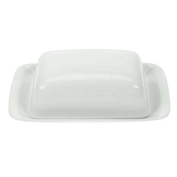 Boterpot Wit 13X21Xh6.5Cm