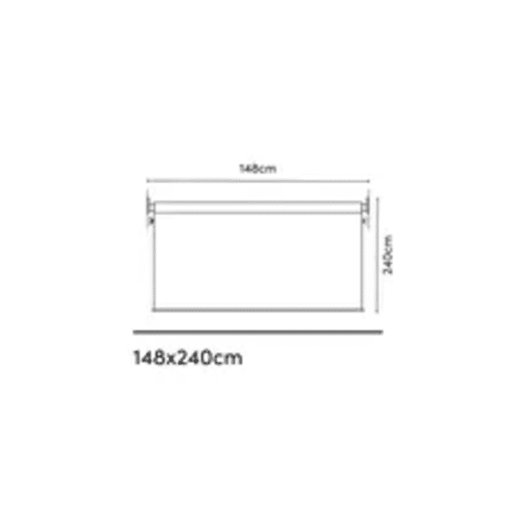 Platinum Coolfit Rolgordijn Breed 1,48 X 2,4M, Antraciet