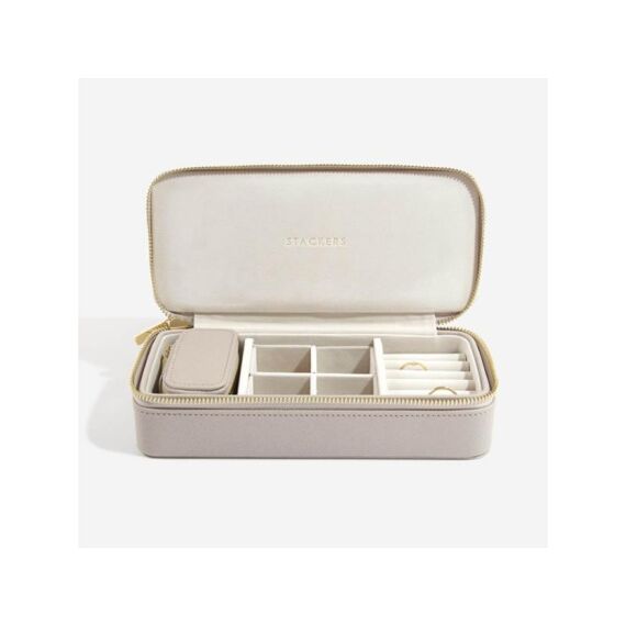 Stacker Taupe Large & Petite Travel Box