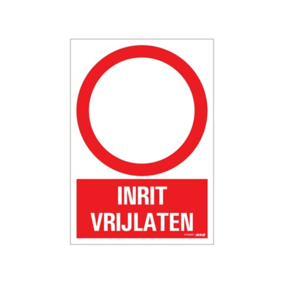 Pick Up Bord 23x33 Combi Inrit Vrijlaten