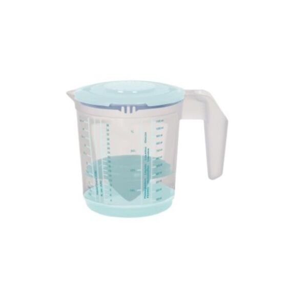 Keeeper Maatbeker 1 L Matteo  4In1 Wit/Aqua