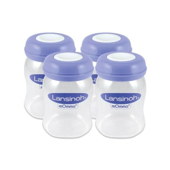 Lansinoh Bewaarflesjes Voor Moedermelk 4X160Ml