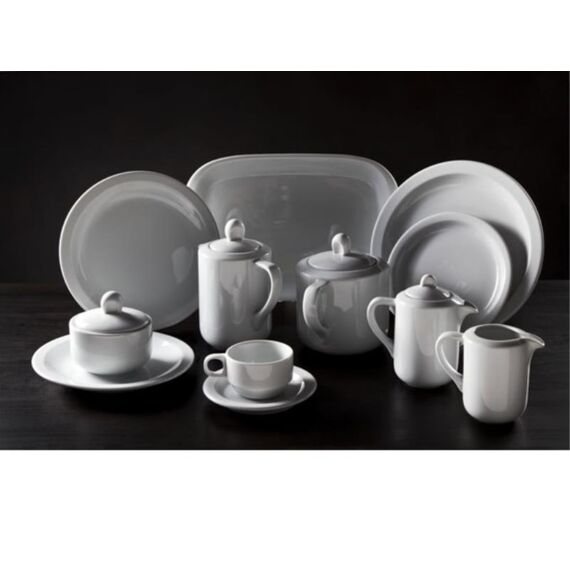 Nordika Wit Plat Bord 24 Cm Per Stuk