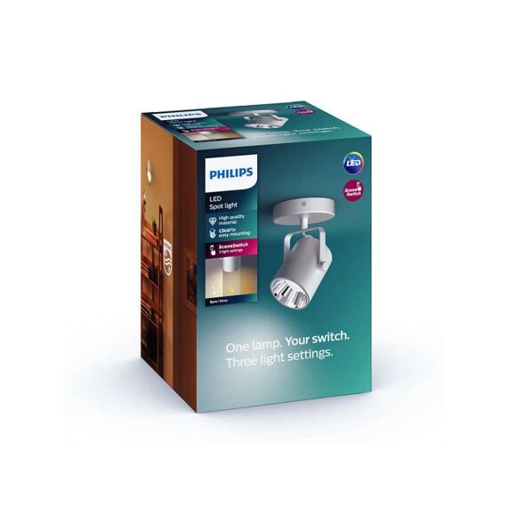 Philips Byre Single Spot Silver 1X4.3W 24V