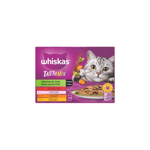 Whiskas Pouch Adult 1+ Chef'S Choice 12X85Gr