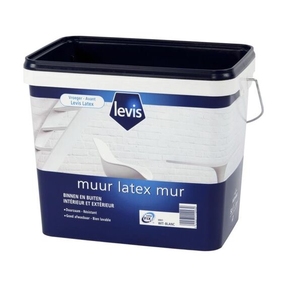 Levis Muur Binnen Mat - Wit 5L