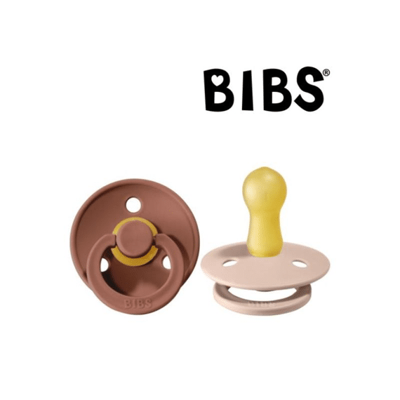 Bibs Fopspeen T1 0-6m 2-Pack Woodchuck/Blush