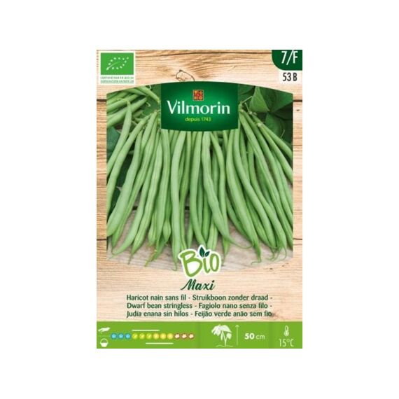 Vilmorin Struikboon Maxi Bio 100G Nieuw