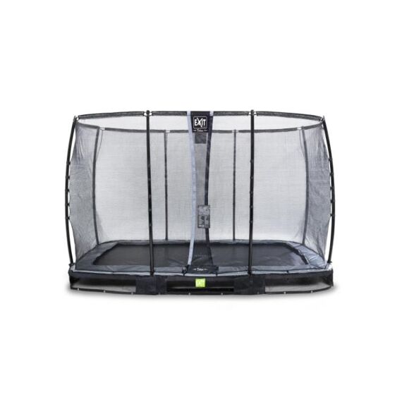 EXIT Elegant Ground Premium Trampoline Rect. 244X427Cm + Safetynet Deluxe Black