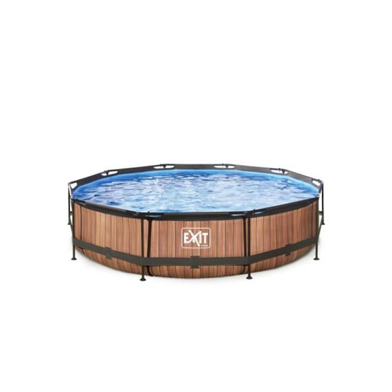 Exit Zwembad Rond Frame Pool D360X76Cm 12V Timber Style