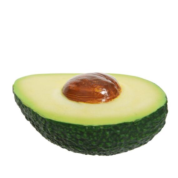 Poly Avocado Half Green 6.5X10.5X4.5Cm