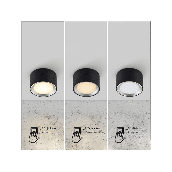 Nordlux Fallon Downl Switch Dim.white 6cm 8.5w 2700k 500lm