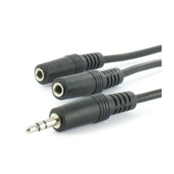 Jack M 3,5Mm > 2 X Jack F 3,5Mm Stereo Blister
