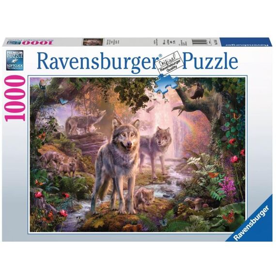 Ravensburger Puzzel 1000 Stuks Wolvenfamilie In De Zomer