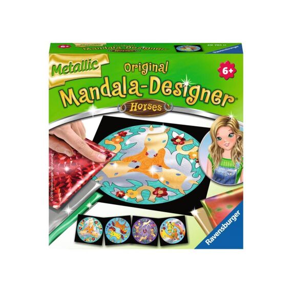 Mandala-Designer Mini Metallic Horses