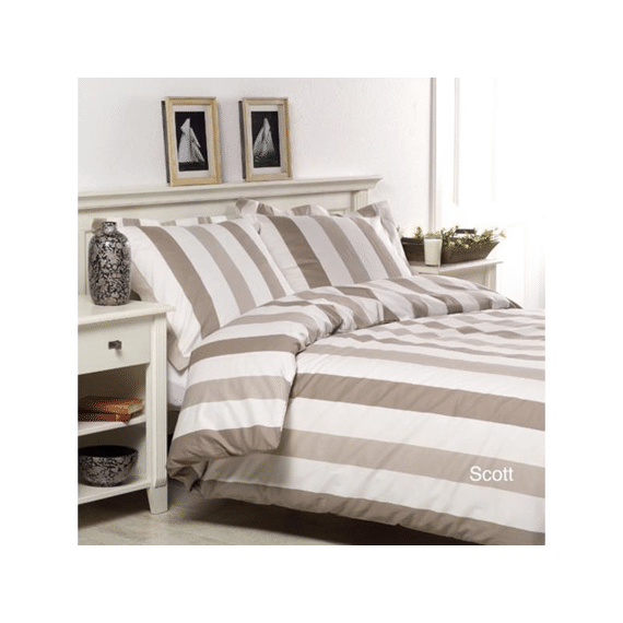 Dekbedovertrek Scott Beige 240X200/220Cm