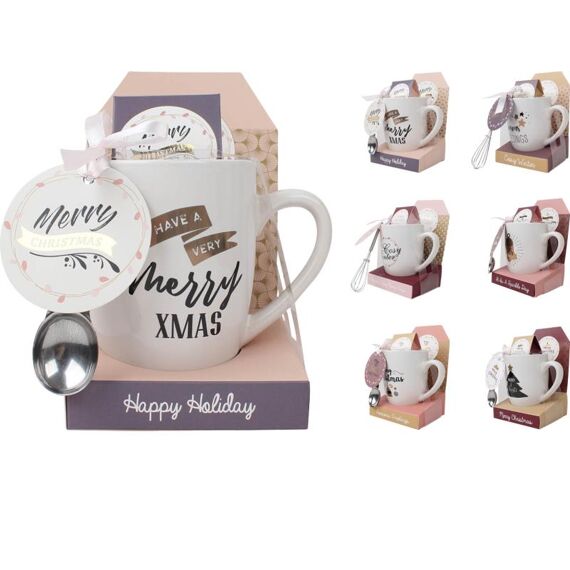 Drink Geschenkset Mok, Dia 8Xh10,5Cm, 6Ass Designs
