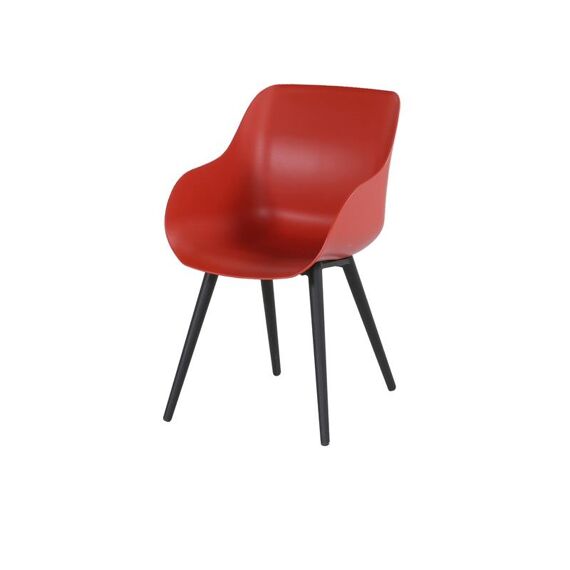 Sophie Organic Studio Chair Carbon Black/Vulcano Red