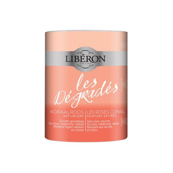 Libéron Kleurverloop 0,6L Satin / Satijn Les Roses Corail / Koraalroos