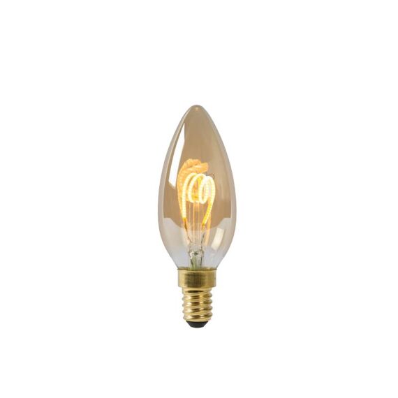 Lucide Lamp Led C35 E14 3W 115Lm 2200K Dimbaar Amber