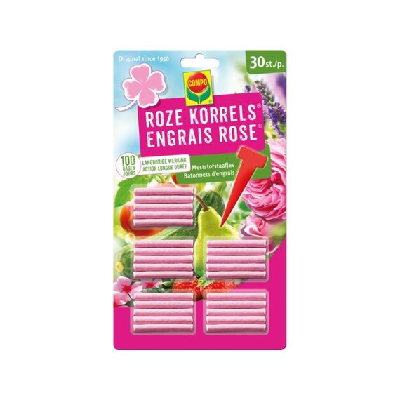 Compo Meststofstaafjes Roze K. 30St.